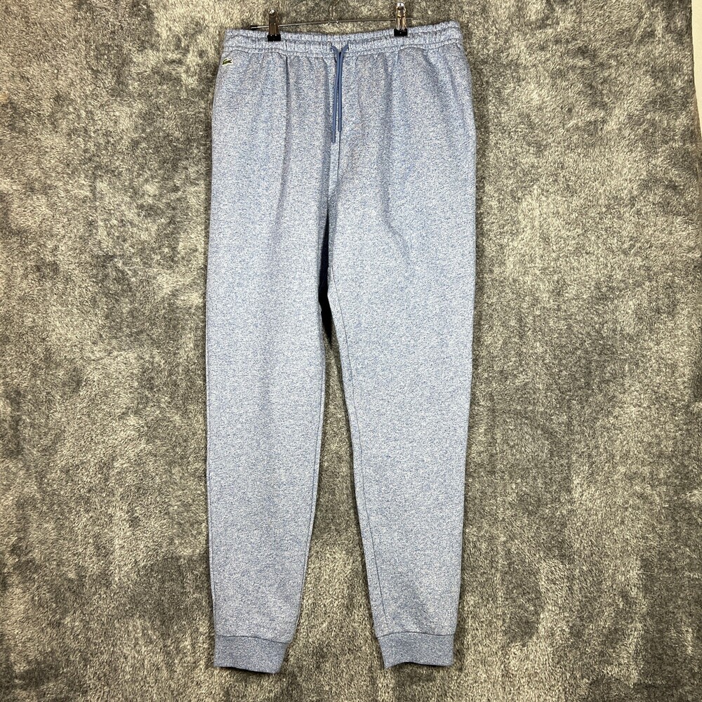 Lacoste Sport Jogger Sweatpants Mens 40-8 Blue Track Athletic Comfort Casual New